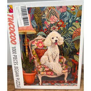 Colorful Poodle Artwork 1000 Piece Jigsaw Puzzle Challenging Adult Hobby